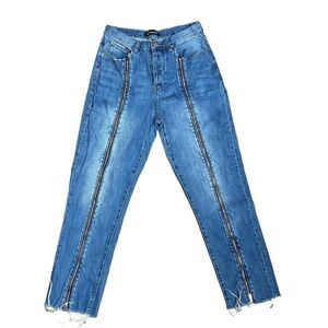 Neon Blonde Siren Mum Fit Jeans, Size 28
